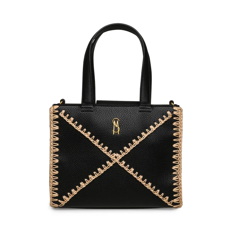 STEVE MADDEN Steve madden aris black/gold tote bag